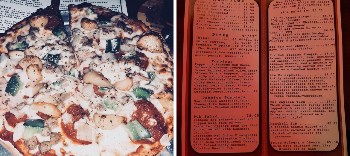 Elbow Room Menu